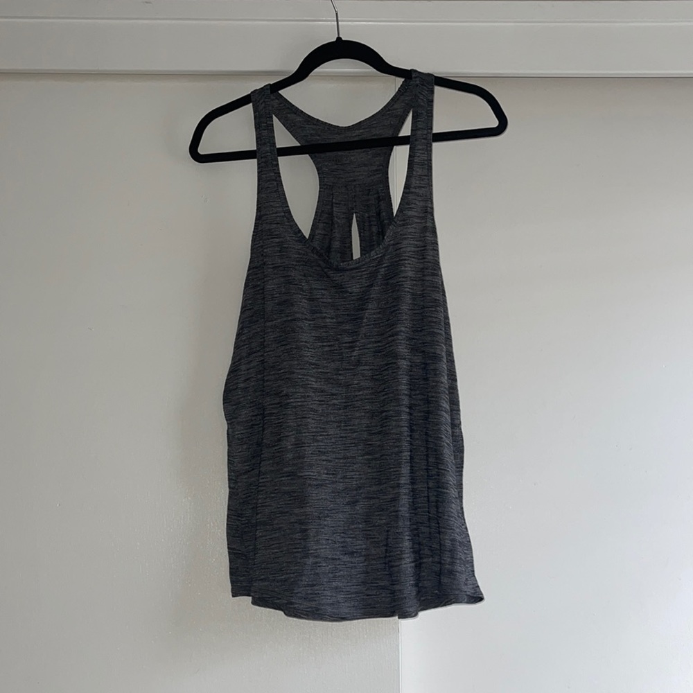 Lululemon grey cotton tank top size 10